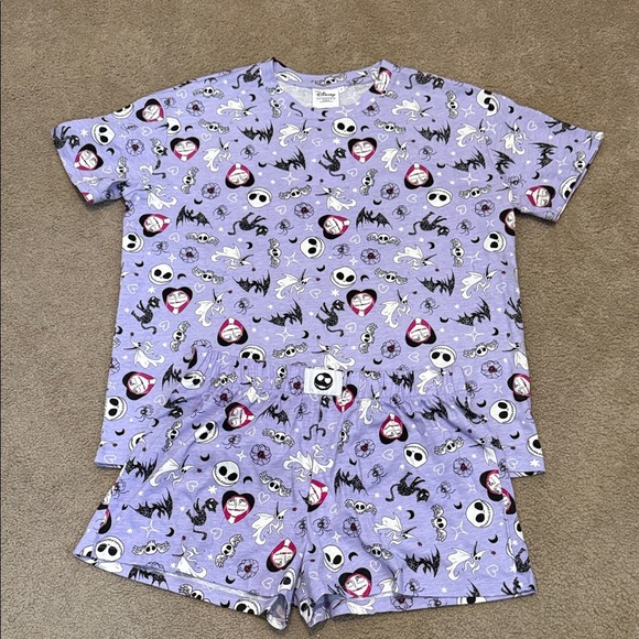 Disney Other - New Disney Nightmare Before Christmas Purple Graphic Women's 2 Piece Pajama Set